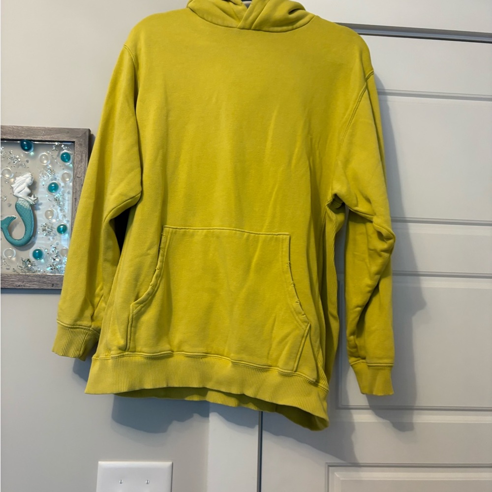 Aerie Cowl Neck Sweater in Bright Yellow